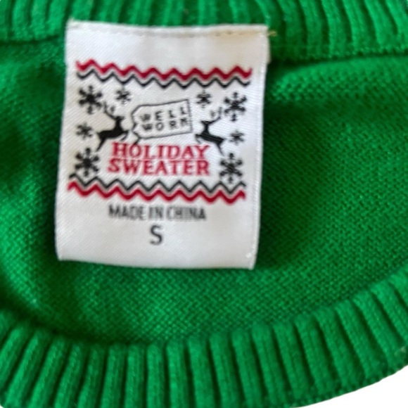 Green & red elf sweater #uglychristmas
Children's small. measurements in pics - Picture 3 of 5